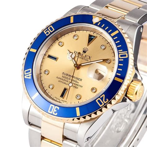 rolex submariner diamond dial for sale|rolex 16613 price guide.